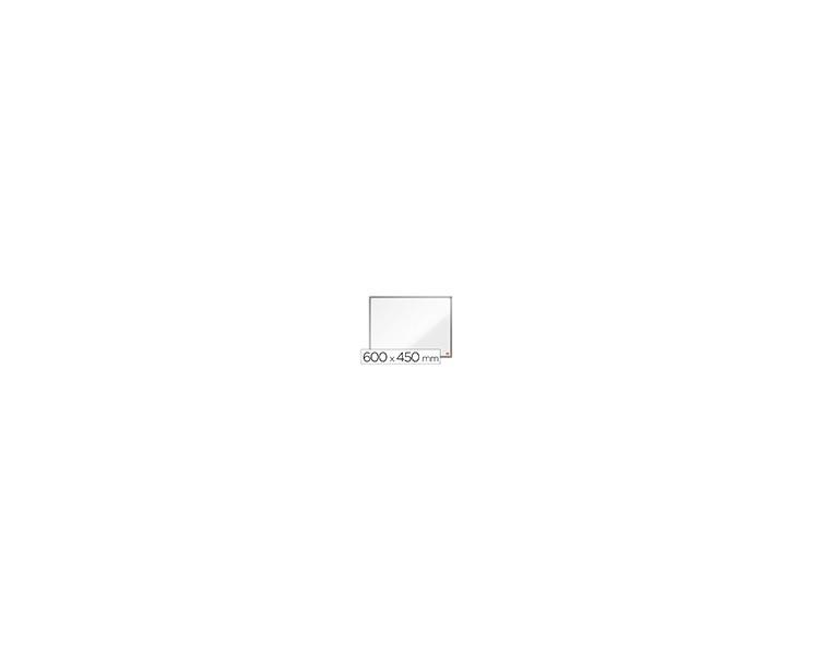 Pizarra blanca nobo essence acero vitrificado magnetica 600x450 mm