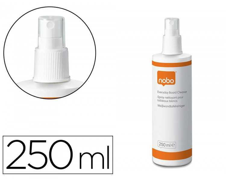 Limpiador de pizarra blanca nobo bote pulverizador de 250 ml