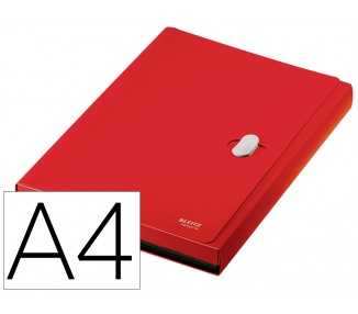 Carpeta leitz recycle clasificador fuelle polipropileno 5+1 compartimentos din a4 rojo