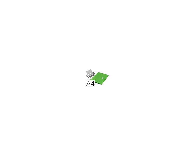 Carpeta leitz recycle gomas tres solapas din a4 polipropileno verde