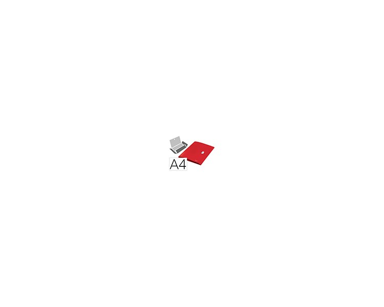 Carpeta leitz recycle gomas tres solapas din a4 polipropileno rojo