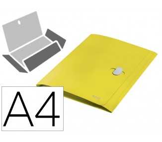 Carpeta leitz recycle gomas tres solapas din a4 polipropileno amarillo