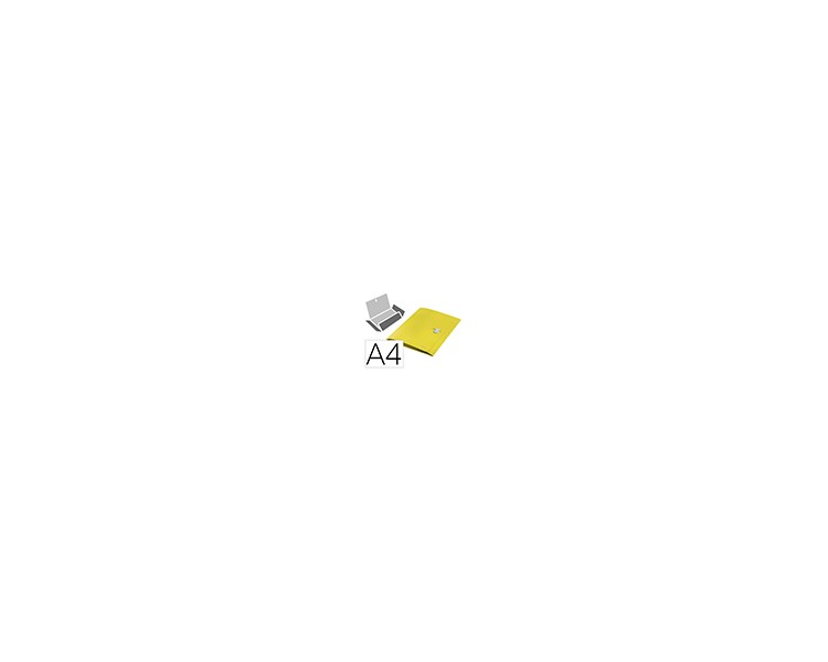 Carpeta leitz recycle gomas tres solapas din a4 polipropileno amarillo