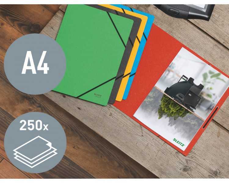 Carpeta leitz recycle gomas din a4 carton reciclable 100% verde