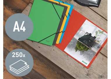 Carpeta leitz recycle gomas din a4 carton reciclable 100% verde