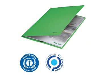 Carpeta leitz recycle gomas din a4 carton reciclable 100% verde