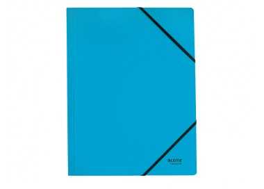 Carpeta leitz recycle gomas din a4 carton reciclable 100% azul
