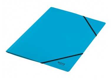 Carpeta leitz recycle gomas din a4 carton reciclable 100% azul