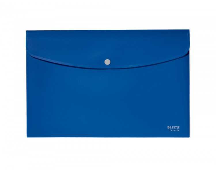 Carpeta leitz recycle portadocumentos broche din a4 polipropileno azul