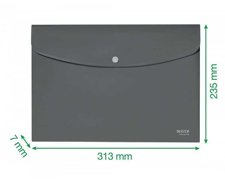 Carpeta leitz recycle portadocumentos broche din a4 polipropileno azul