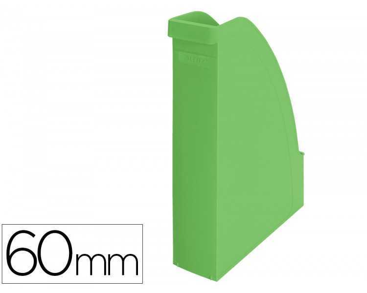 Revistero leitz recycle plastico lomo 60 mm verde 78x308x278 mm
