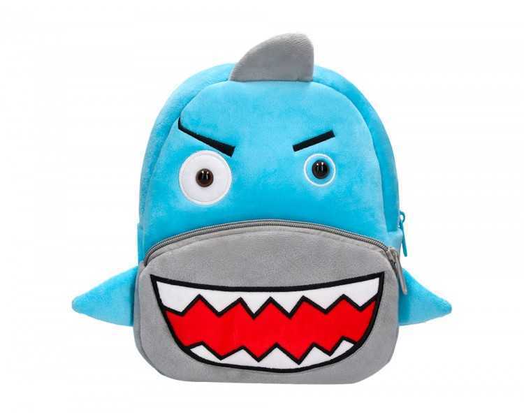 Cartera preescolar liderpapel mochila infantil peluche tiburon 260x100x240 mm