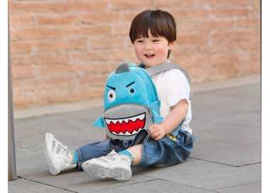 Cartera preescolar liderpapel mochila infantil peluche tiburon 260x100x240 mm Cartera preescolar liderpapel mochila infantil peluche tiburon 260x100x240 mm