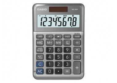 Calculadora casio ms-80f sobremesa 8 digitos tax +/- color plata