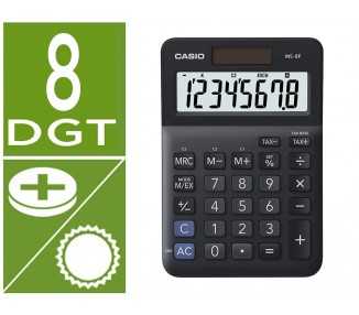 Calculadora casio ms-8f sobremesa 8 digitos tax +/- color negro