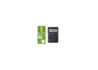 Calculadora casio ms-8f sobremesa 8 digitos tax +/- color negro