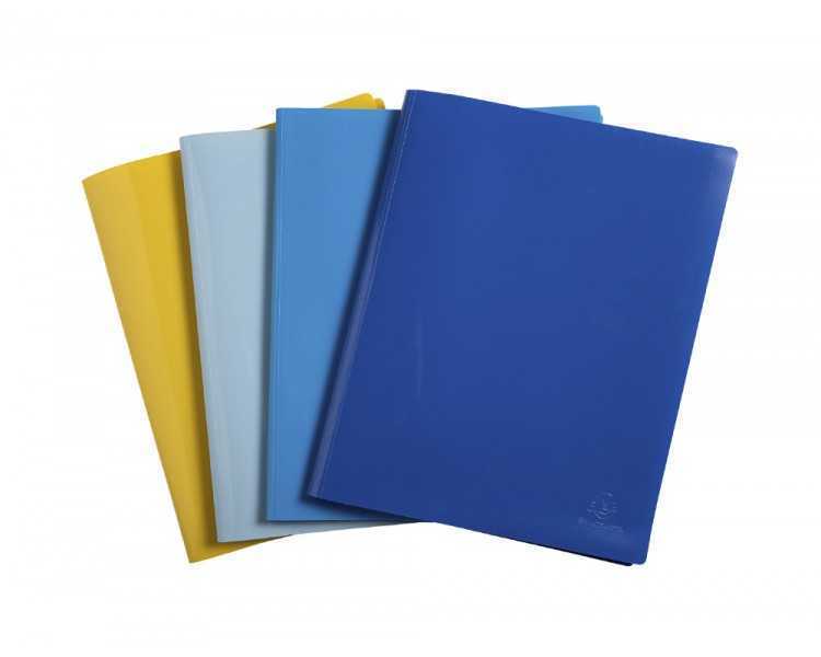 Carpeta exacompta escaparate 40 fundas din a4 reciclada polipropileno colores surtidos