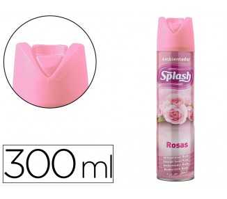 Ambientador spray splash aroma rosas bote de 300 ml