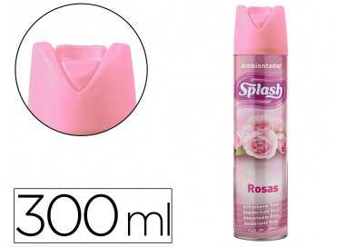 Ambientador spray splash aroma rosas bote de 300 ml