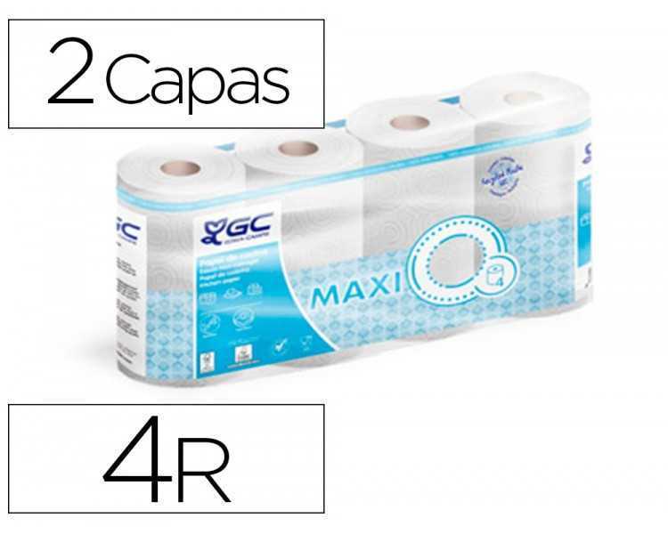 Papel de cocina goma camps 2 capas 90 servicios 224 mm x 21,6 m 21,5 g/m2 paquete de 4 rollos
