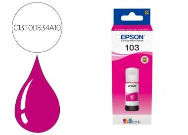Tinta epson ecotank 103 l3110/3150/3151/5190 magenta botella de 65 ml
