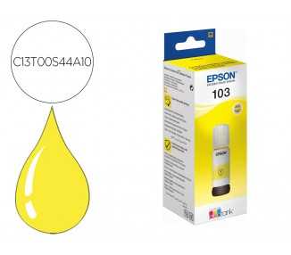 Tinta epson ecotank 103 l3110/3150/3151/5190 amarillo botella de 65 ml