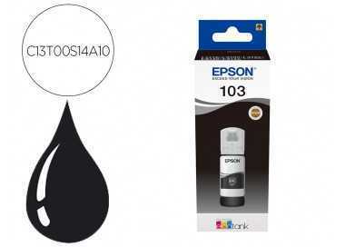Tinta epson ecotank 103 l3110/3150/3151/5190 negro botella de 65 ml