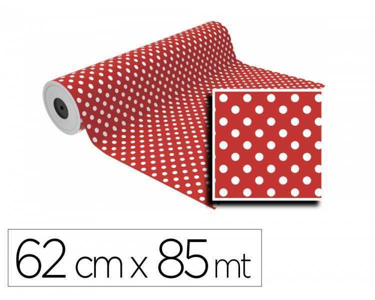 Papel de regalo basika ln1501-ai bobina ancho 62 cm longitud 85 m peso 4 kg gramaje 60 gr