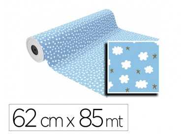 Papel de regalo basika in1903-a bobina ancho 62 cm longitud 85 m peso 4 kg gramaje 60 gr