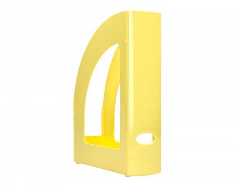 Revistero plastico q-connect color amarillo pastel 320x250x80 mm