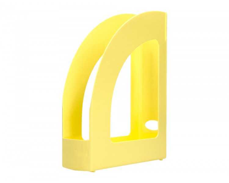 Revistero plastico q-connect color amarillo pastel 320x250x80 mm