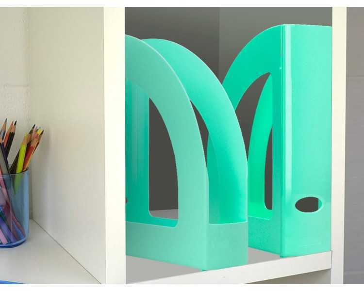 Revistero plastico q-connect color menta 320x250x80 mm