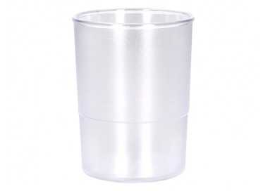 Cubilete portalapices q-connect transparente plastico diametro 75 mm alto 100 mm