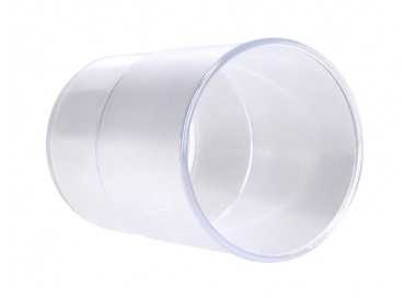 Cubilete portalapices q-connect transparente plastico diametro 75 mm alto 100 mm