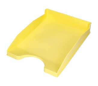 Bandeja sobremesa plastico q-connect amarillo pastel opaco 240x70x340mm