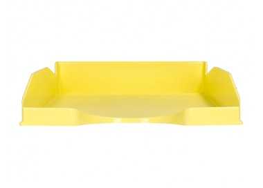 Bandeja sobremesa plastico q-connect amarillo pastel opaco 240x70x340mm