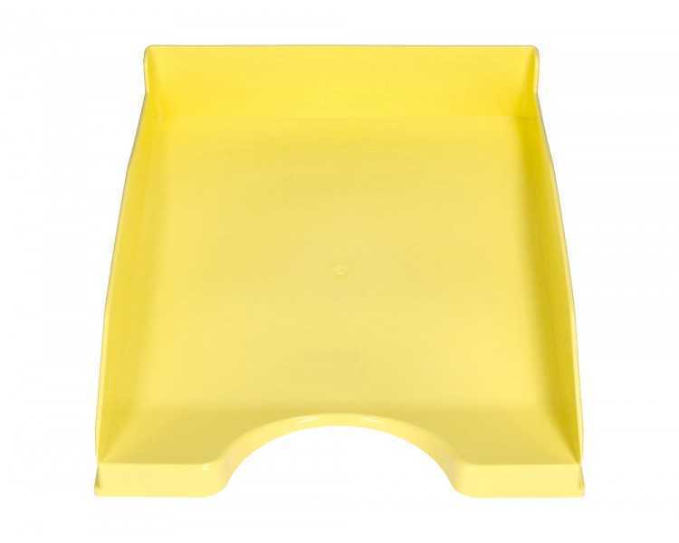 Bandeja sobremesa plastico q-connect amarillo pastel opaco 240x70x340mm