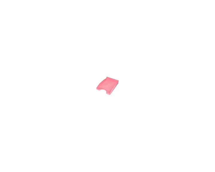 Bandeja sobremesa plastico q-connect rosa pastel opaco 240x70x340mm