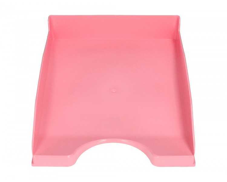 Bandeja sobremesa plastico q-connect rosa pastel opaco 240x70x340mm