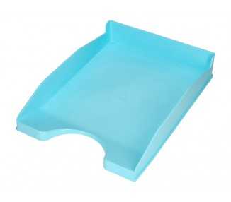 Bandeja sobremesa plastico q-connect celeste opaco 240x70x340mm