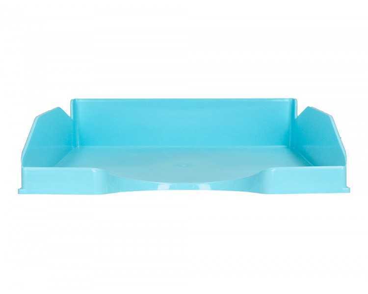 Bandeja sobremesa plastico q-connect celeste opaco 240x70x340mm