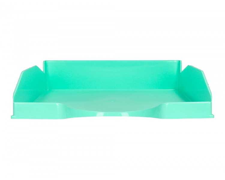 Bandeja sobremesa plastico q-connect verde menta opaco 240x70x340mm