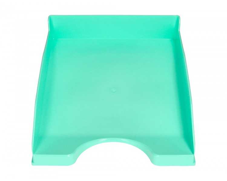 Bandeja sobremesa plastico q-connect verde menta opaco 240x70x340mm
