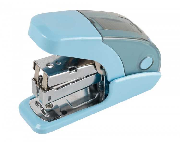 Grapadora liderpapel micro con regalo de caja de 1000 grapas 24/6 26/6 capacidad 20 hojas