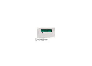 Sobre autoadhesivo q-connect portadocumentos multilingue 240x135 mm sin ventana 100% papel paquete de 100 unidades Sobre autoadhesivo q-connect portadocumentos multilingue 240x135 mm sin ventana 100% papel paquete de 100 unidades