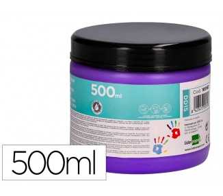 Pintura dedos liderpapel violeta tarrina de 500 cc