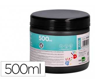 Pintura dedos liderpapel negro tarrina de 500 cc