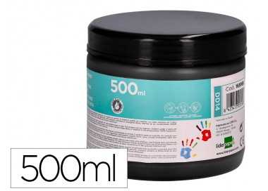 Pintura dedos liderpapel negro tarrina de 500 cc