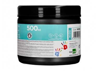 Pintura dedos liderpapel negro tarrina de 500 cc