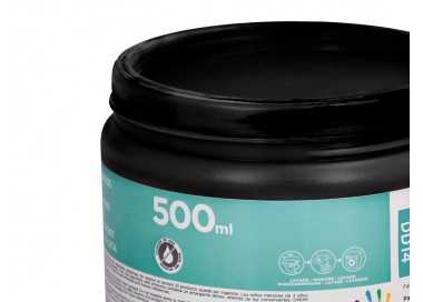 Pintura dedos liderpapel negro tarrina de 500 cc